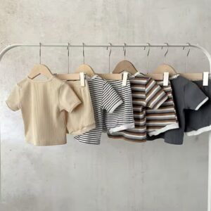 Ribbed T-shirt and Short Set