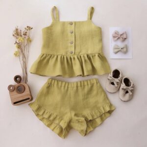 Two-Piece Set With Ruffle Bloomers