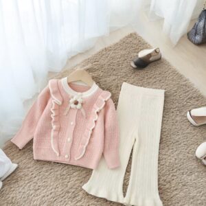 Soft & Warm 2 Piece Set With Flared Hems