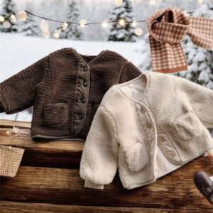 Teddy Fleece Button Jacket