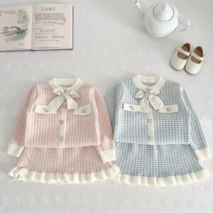 Blush Bow Knit Set